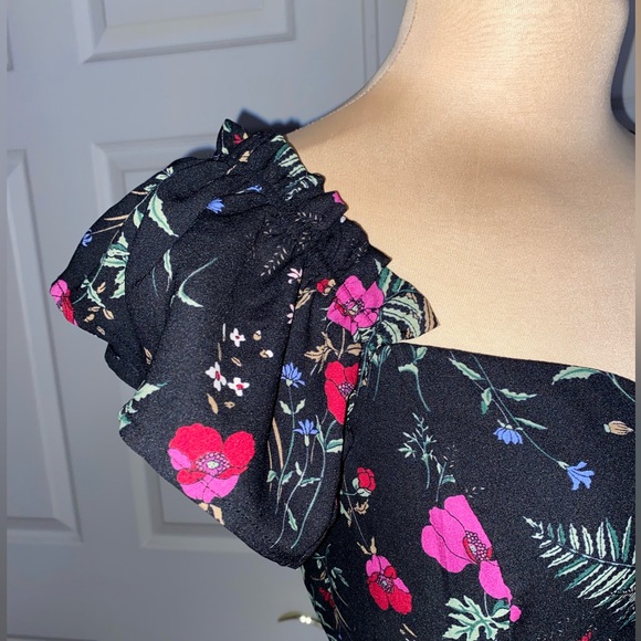 VICI Women’s Black Wildflower Dress – Size Medium | Cottagecore, Date Night - Picture 4 of 8